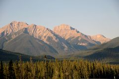 04 Eagle Mountain From Trans Canada Highway Just After Leaving Banff Towards Lake Louise In Summer